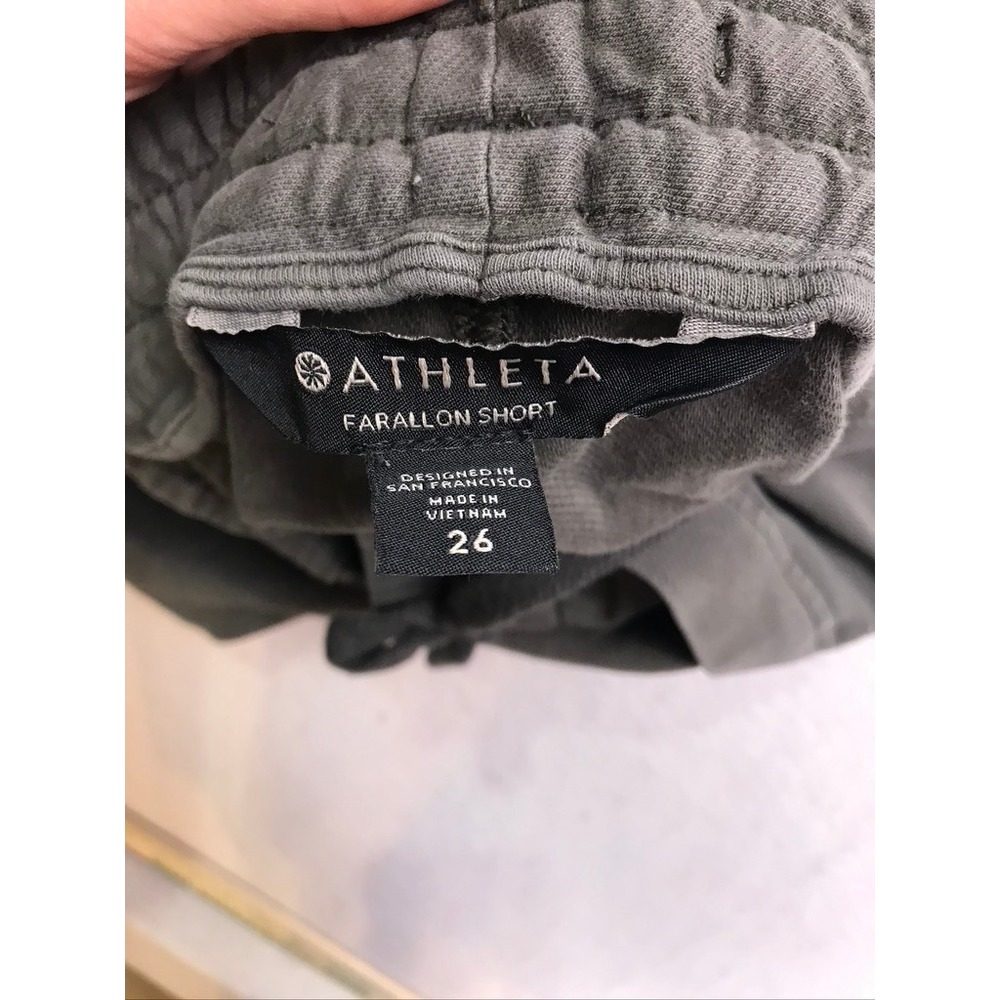Athleta Farallon Short Dark Gray Cotton Utility Cargo Shorts Womens Size 26 - Picture 10 of 12